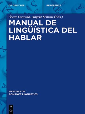 cover image of Manual de lingüística del hablar